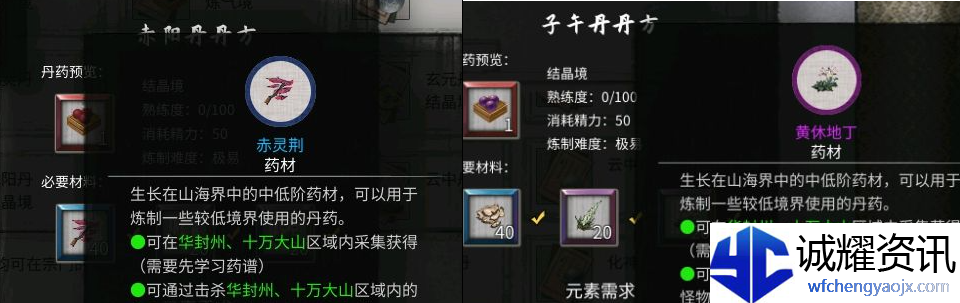 鬼谷八荒丹方有哪些