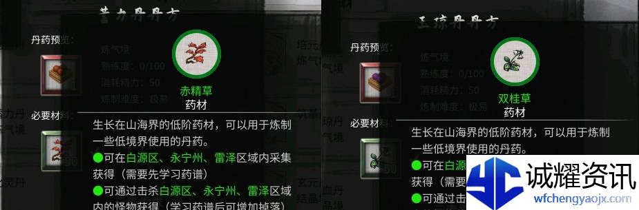 鬼谷八荒丹方有哪些