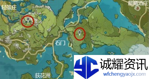 原神璃月地灵龛分布图