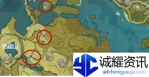原神璃月地灵龛分布图