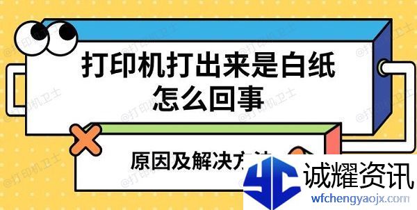 打印机打出来是白纸怎么回事