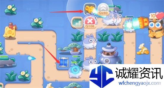 保卫萝卜4阿波道长第21关攻略
