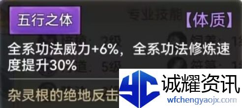 《最强祖师》全体质图鉴一览