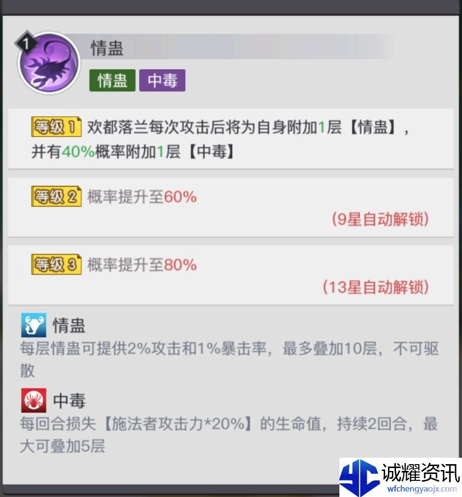 《三千幻世》欢都落兰技能解析