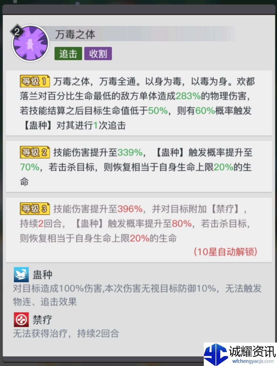 《三千幻世》欢都落兰技能解析