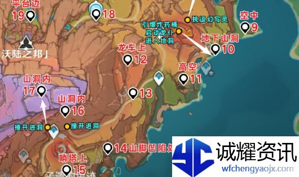 原神5.5版本火神瞳分布