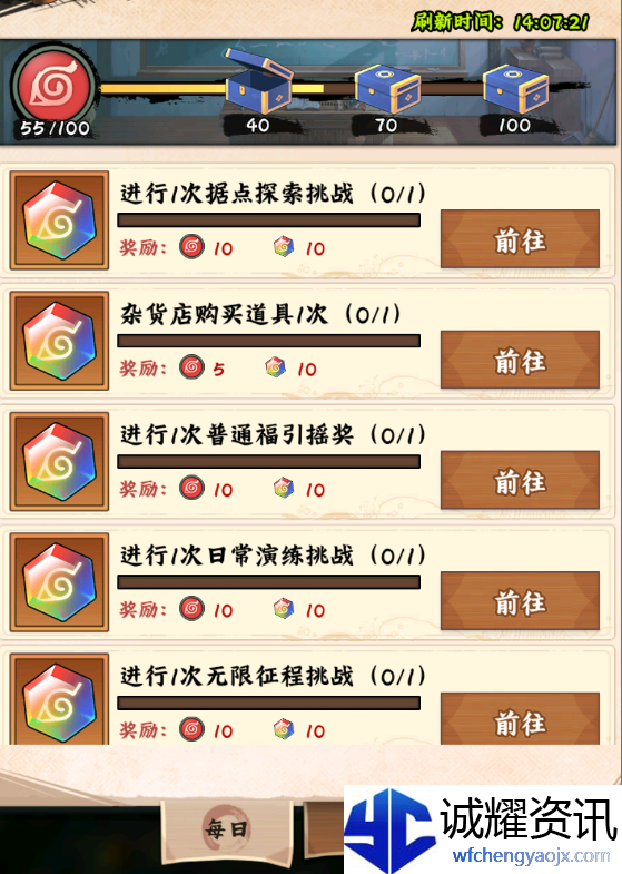 《火影忍者：木叶高手》每日必做事情和顺序一览
