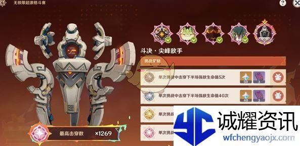 《原神》无极限超激格斗赛第五天满分攻略