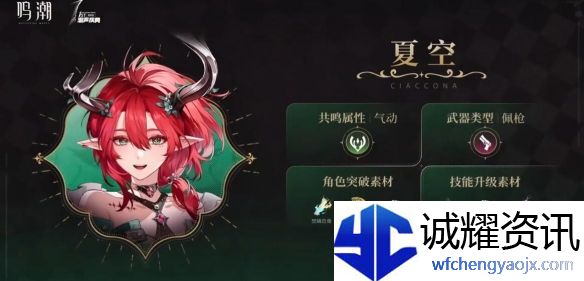 《鸣潮》夏空培养材料一览